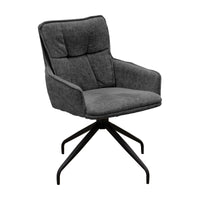 Set di 2 Sedie Ketty, Grigio, Ciniglia, 57x61x88 cm, Seven Design