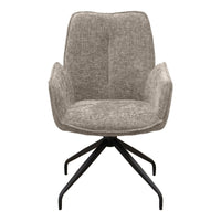 Set di 2 Sedie Liz, Tortora, Ciniglia, 55x65x91 cm, Seven Design