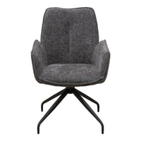 Set di 2 Sedie Liz, Grigio, Ciniglia, 55x65x91 cm, Seven Design