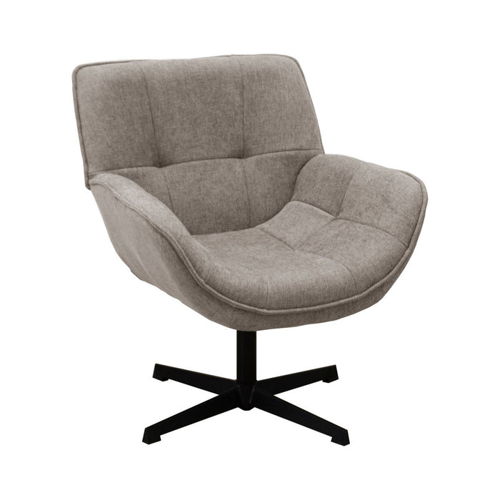 Poltrona Odette, Tortora, Tela, 72x80x82 cm, Seven Design