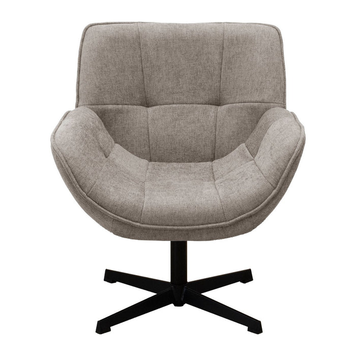 Poltrona Odette, Tortora, Tela, 72x80x82 cm, Seven Design