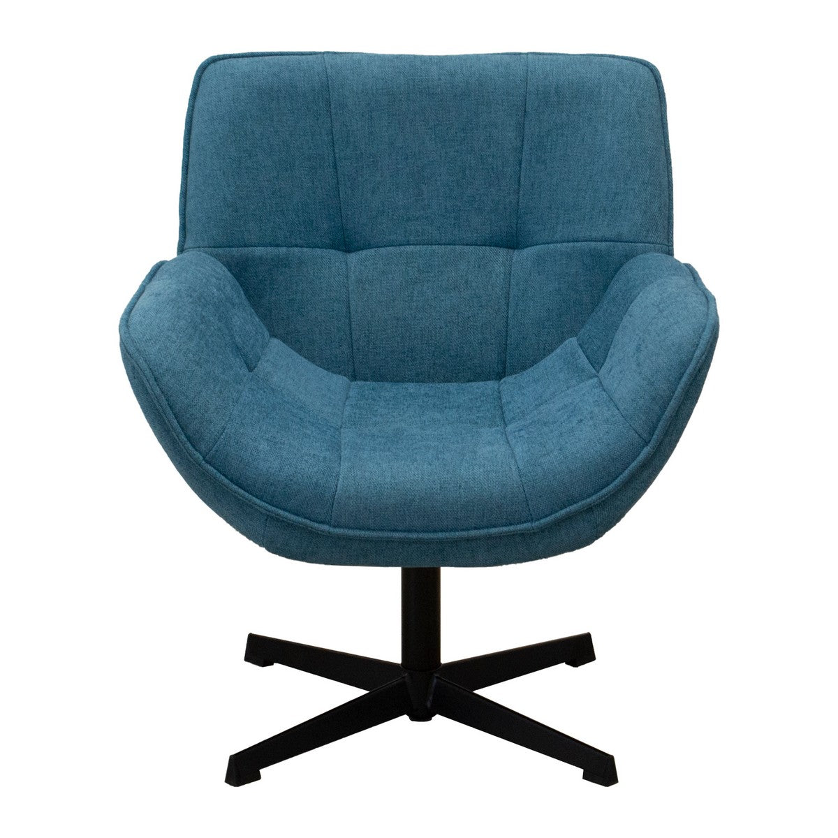 Poltrona Odette, Blu, Tela, 72x80x82 cm, Seven Design