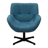 Poltrona Odette, Blu, Tela, 72x80x82 cm, Seven Design