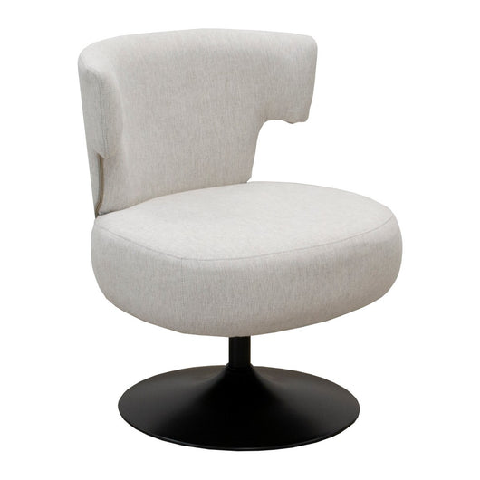 Poltrona Pauline, Bianco, Tela, 67x76x76 cm, Seven Design