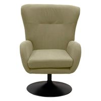 Poltrona Claire, Tortora, Velluto, 72x81x97 cm, Seven Design