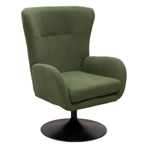 Poltrona Claire, Verde, Velluto, 72x81x97 cm, Seven Design