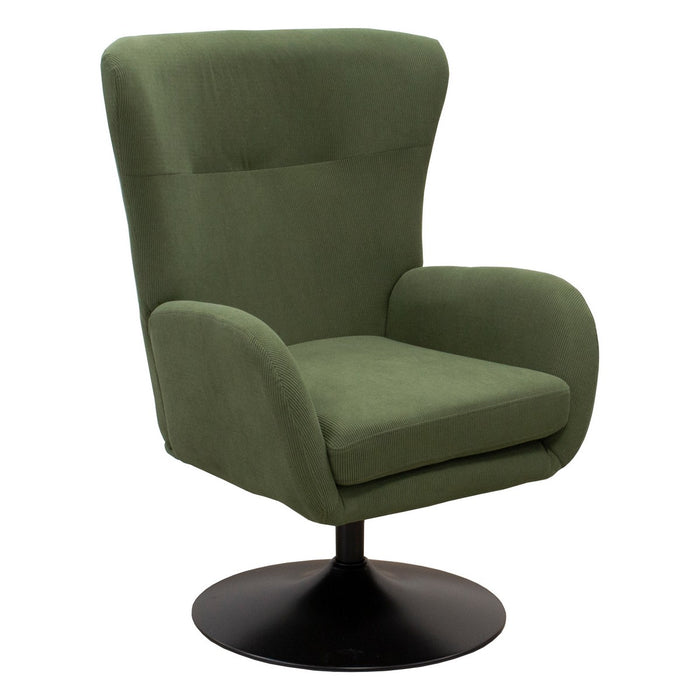 Poltrona Claire, Verde, Velluto, 72x81x97 cm, Seven Design