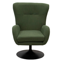 Poltrona Claire, Verde, Velluto, 72x81x97 cm, Seven Design