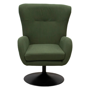 Poltrona Claire, Verde, Velluto, 72x81x97 cm, Seven Design