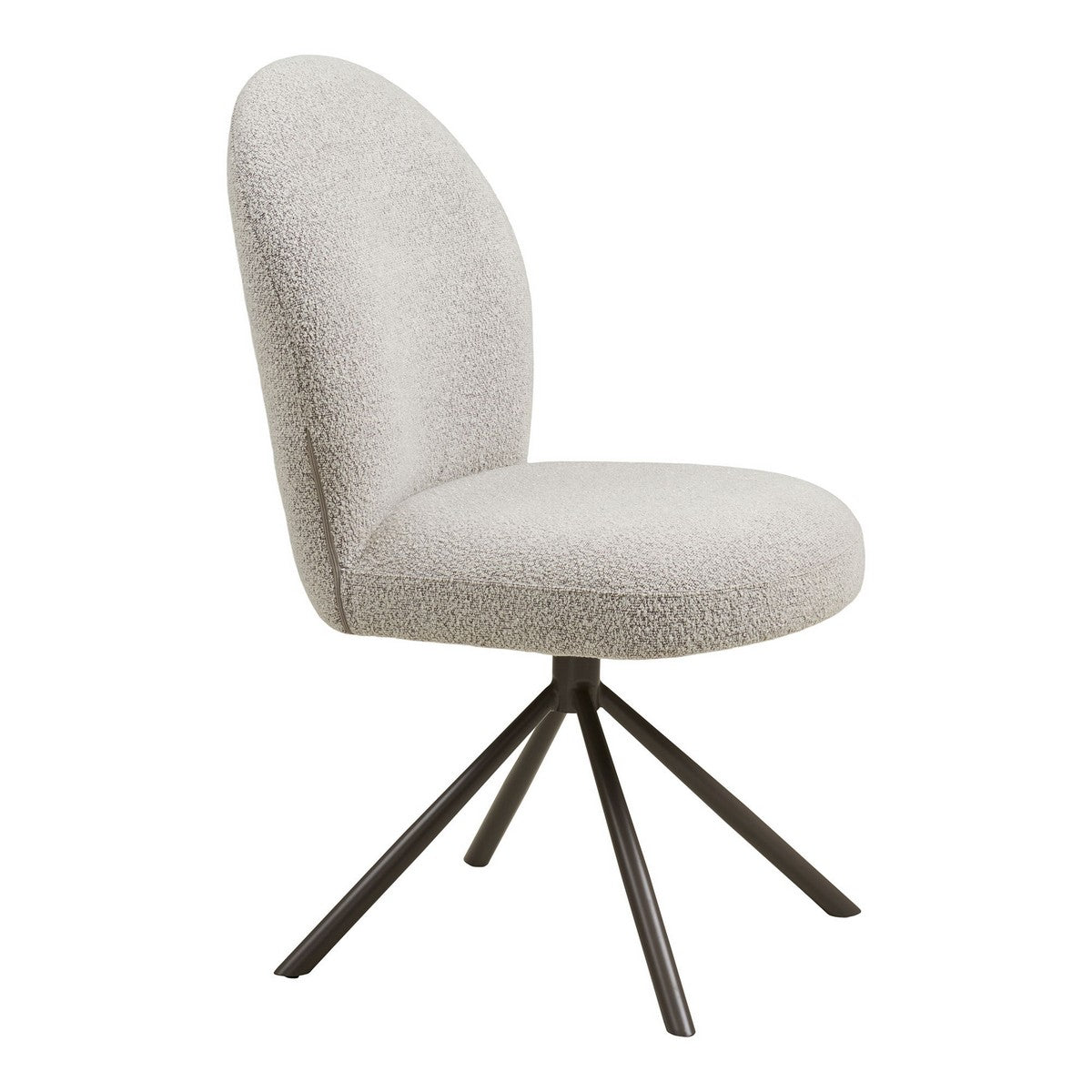 Set di 2 Sedie Lana, Bianco, Tessuto, 50x63x91,5 cm, Seven Design