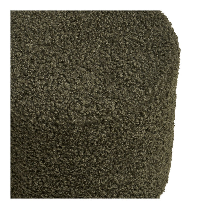 Pouf Ejby, Verde, Poliestere, 34x34x36 cm, Seven Design