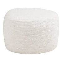 Pouf Hilo, Bianco, Tessuto, 55x40x39 cm, Seven Design