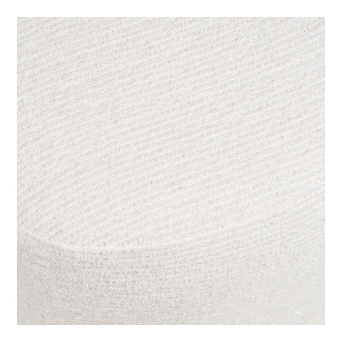 Pouf Hilo, Bianco, Tessuto, 55x40x39 cm, Seven Design