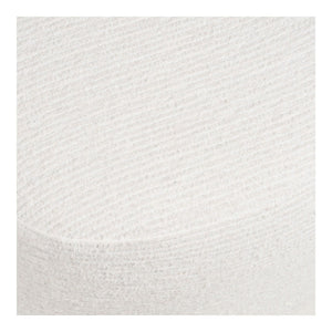 Pouf Hilo, Bianco, Tessuto, 55x40x39 cm, Seven Design