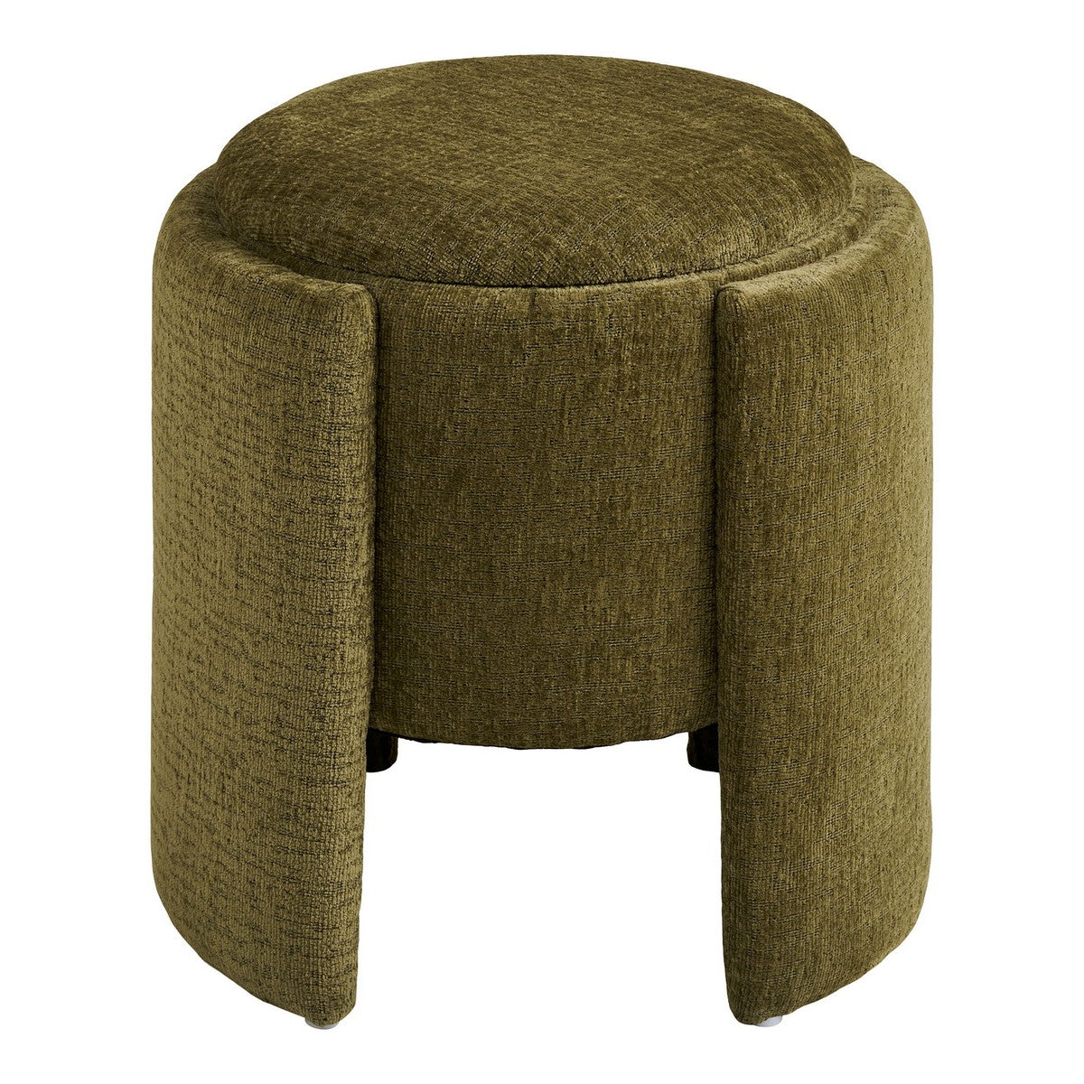 Pouf Walsdorf, Verde, Tessuto, 42x42x43,5 cm, Seven Design