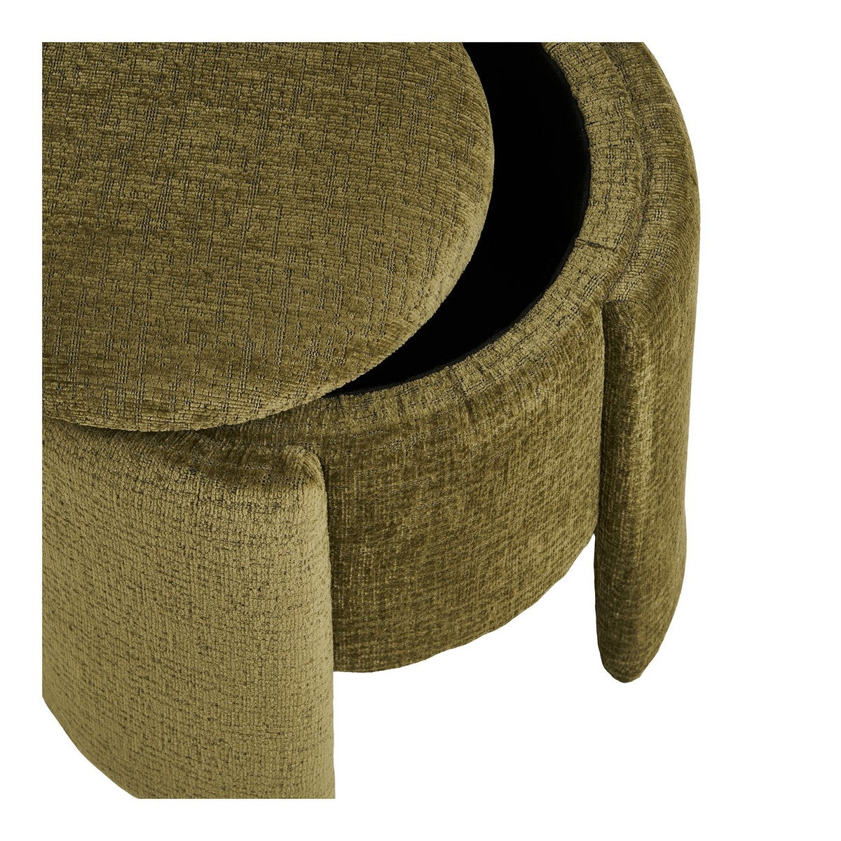 Pouf Walsdorf, Verde, Tessuto, 42x42x43,5 cm, Seven Design