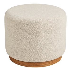 Pouf Daisy, Bianco, Poliestere, 50x50x41 cm, Seven Design