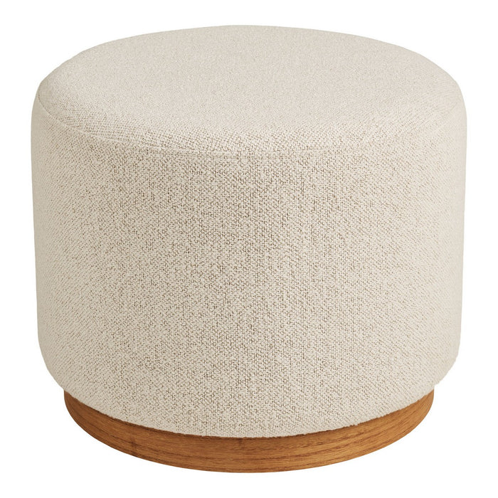Pouf Daisy, Bianco, Poliestere, 50x50x41 cm, Seven Design