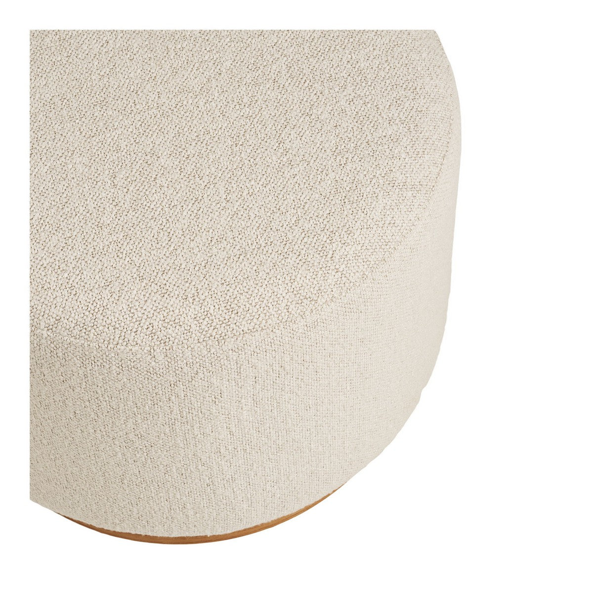 Pouf Daisy, Bianco, Poliestere, 50x50x41 cm, Seven Design