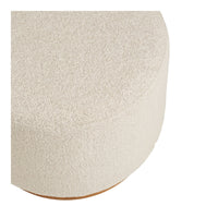 Pouf Daisy, Bianco, Poliestere, 50x50x41 cm, Seven Design