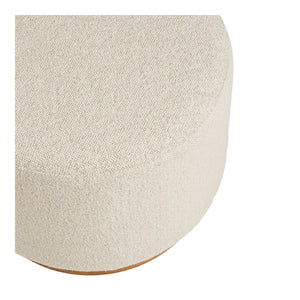 Pouf Daisy, Bianco, Poliestere, 50x50x41 cm, Seven Design