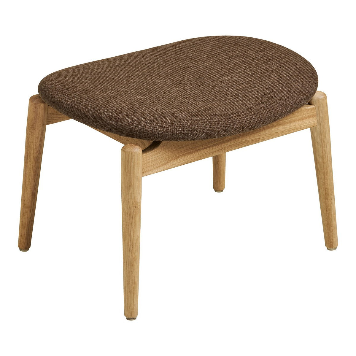 Poggiapiedi Olvera, Marrone, Poliestere, 53,5x43x38 cm, Seven Design