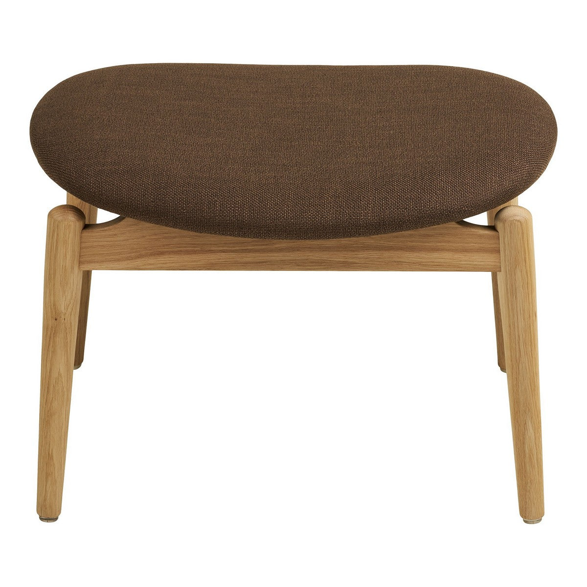 Poggiapiedi Olvera, Marrone, Poliestere, 53,5x43x38 cm, Seven Design