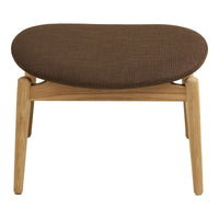 Poggiapiedi Olvera, Marrone, Poliestere, 53,5x43x38 cm, Seven Design