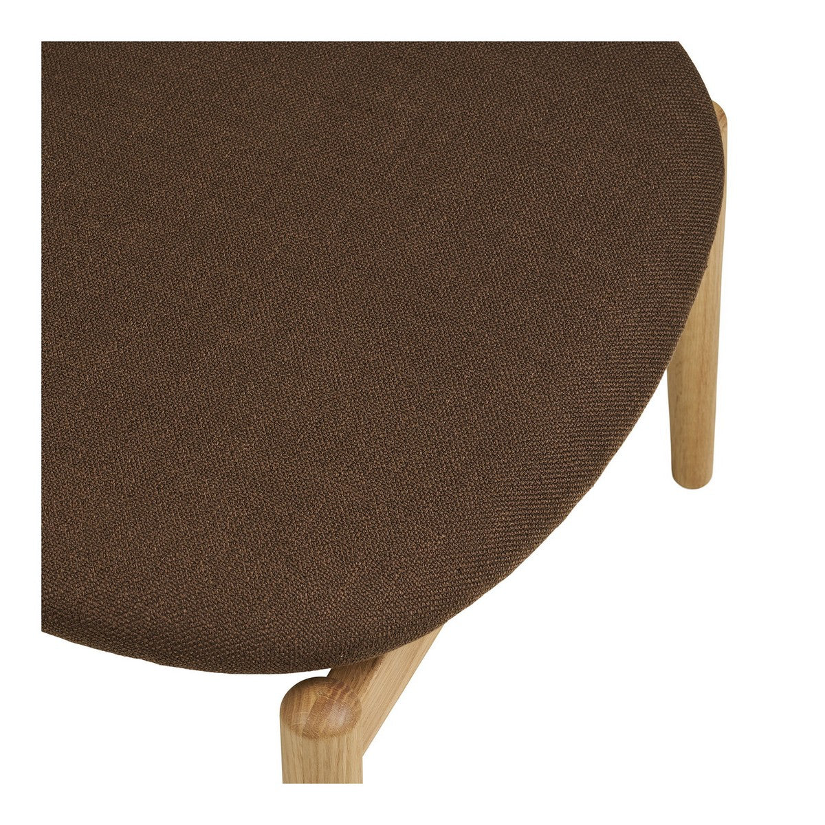 Poggiapiedi Olvera, Marrone, Poliestere, 53,5x43x38 cm, Seven Design