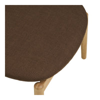 Poggiapiedi Olvera, Marrone, Poliestere, 53,5x43x38 cm, Seven Design