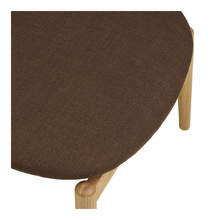 Poggiapiedi Olvera, Marrone, Poliestere, 53,5x43x38 cm, Seven Design