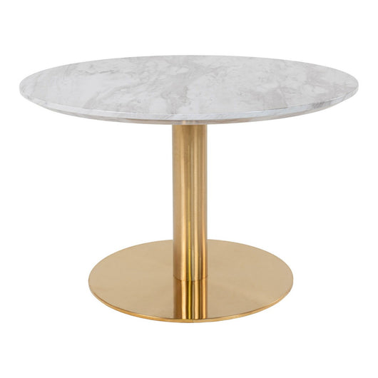 Tavolino Bolzano, Oro, Metallo, 70x70x45 cm, Seven Design