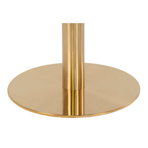 Tavolino Bolzano, Oro, Metallo, 70x70x45 cm, Seven Design