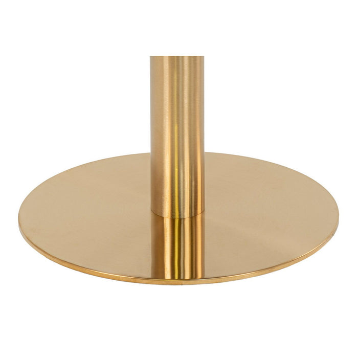 Tavolino Bolzano, Oro, Metallo, 70x70x45 cm, Seven Design