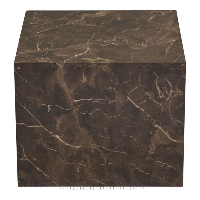 Tavolino Prague, Marrone, MDF, 50x50x40 cm, Seven Design