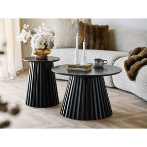 Tavolino Osaka, Nero, Legno, 40x40x50 cm, Seven Design