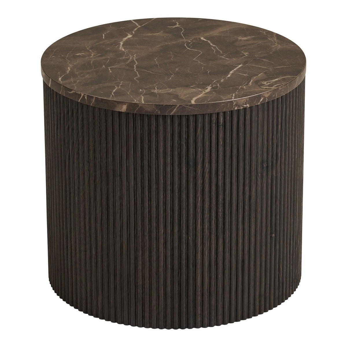 Tavolino Rota, Marrone, MDF, 45x45x40 cm, Seven Design