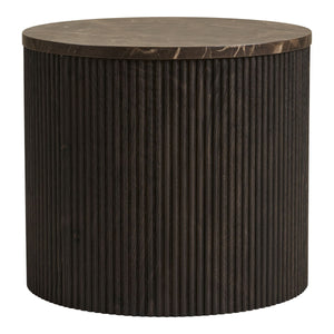 Tavolino Rota, Marrone, MDF, 45x45x40 cm, Seven Design