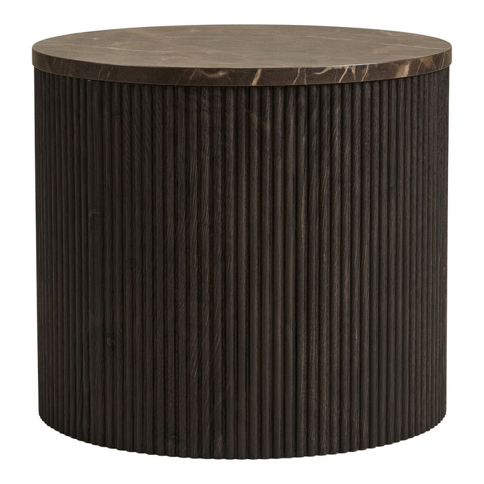 Tavolino Rota, Marrone, MDF, 45x45x40 cm, Seven Design