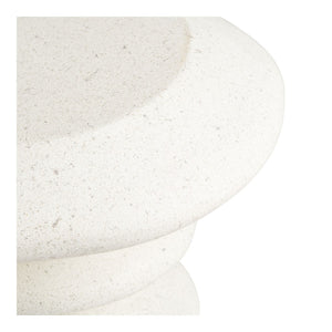 Tavolino Blackburn, Bianco, Fibra di Argilla, 36x36x45,5 cm, Seven Design