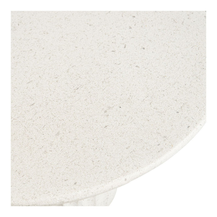 Tavolino Newtown, Bianco, Fibra di Argilla, 40x40x55 cm, Seven Design