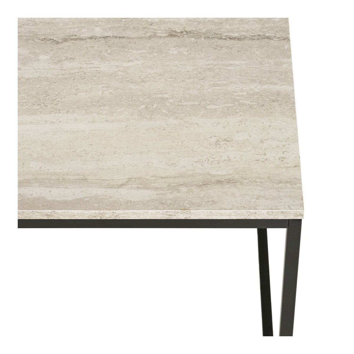 Tavolino Vita, Beige, Metallo, 45x45x45 cm, Seven Design