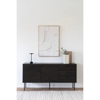 Madia Kyoto, Nero, Legno, 150x40x74 cm, Seven Design