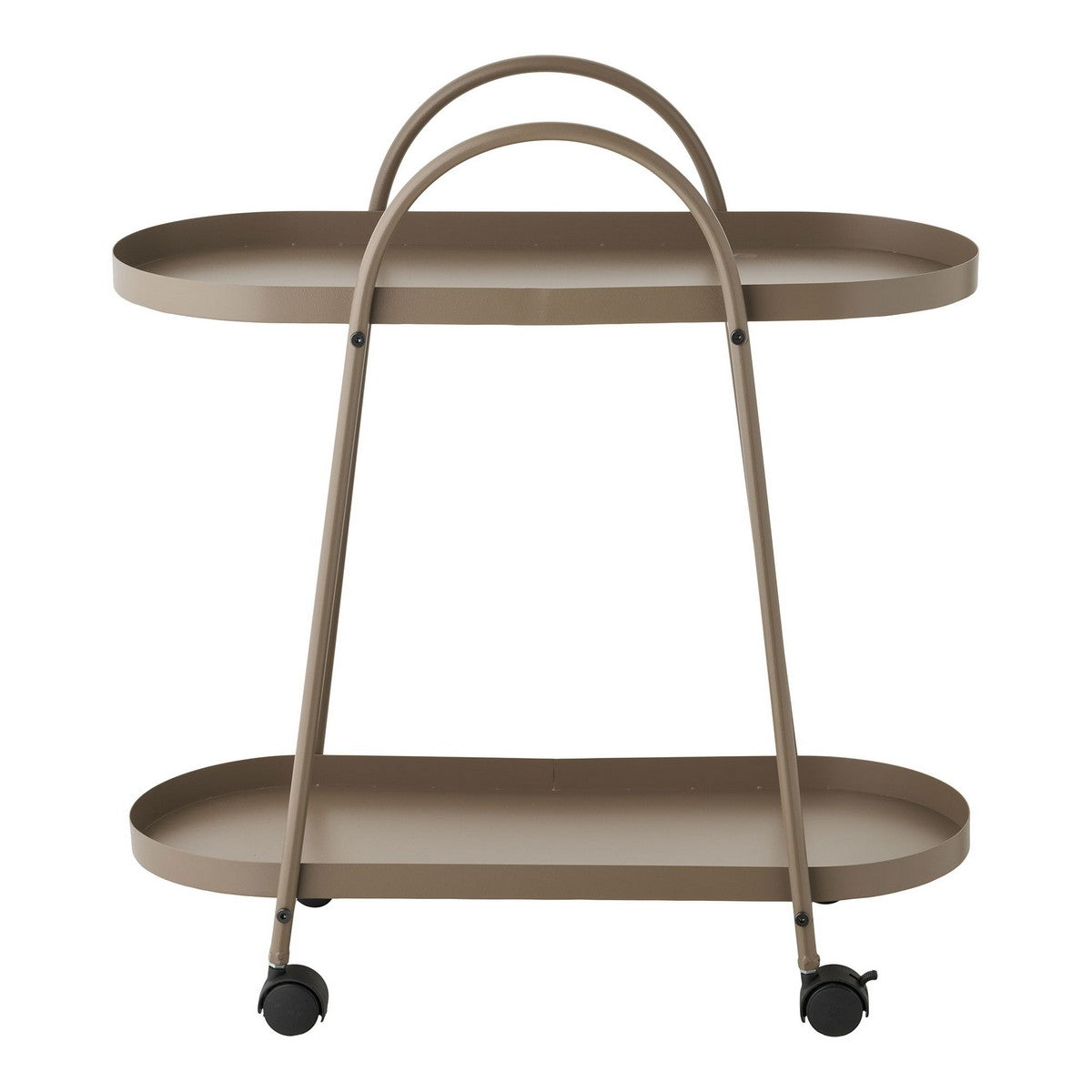 Carrello Empoli, Marrone, Metallo, 27,5x60x64 cm, Seven Design