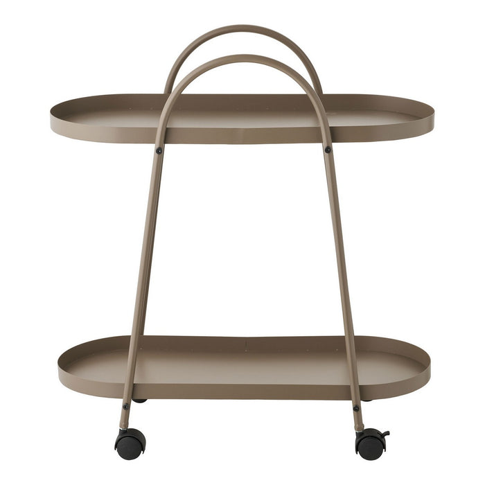 Carrello Empoli, Marrone, Metallo, 27,5x60x64 cm, Seven Design
