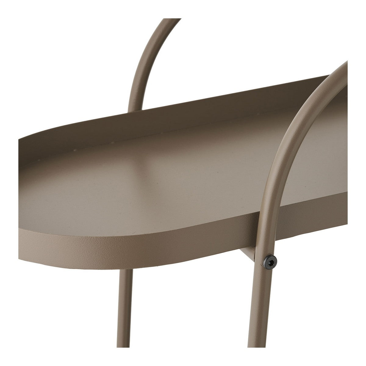 Carrello Empoli, Marrone, Metallo, 27,5x60x64 cm, Seven Design