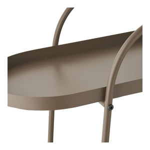 Carrello Empoli, Marrone, Metallo, 27,5x60x64 cm, Seven Design