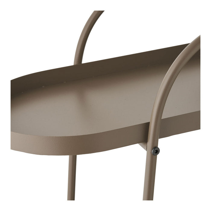 Carrello Empoli, Marrone, Metallo, 27,5x60x64 cm, Seven Design