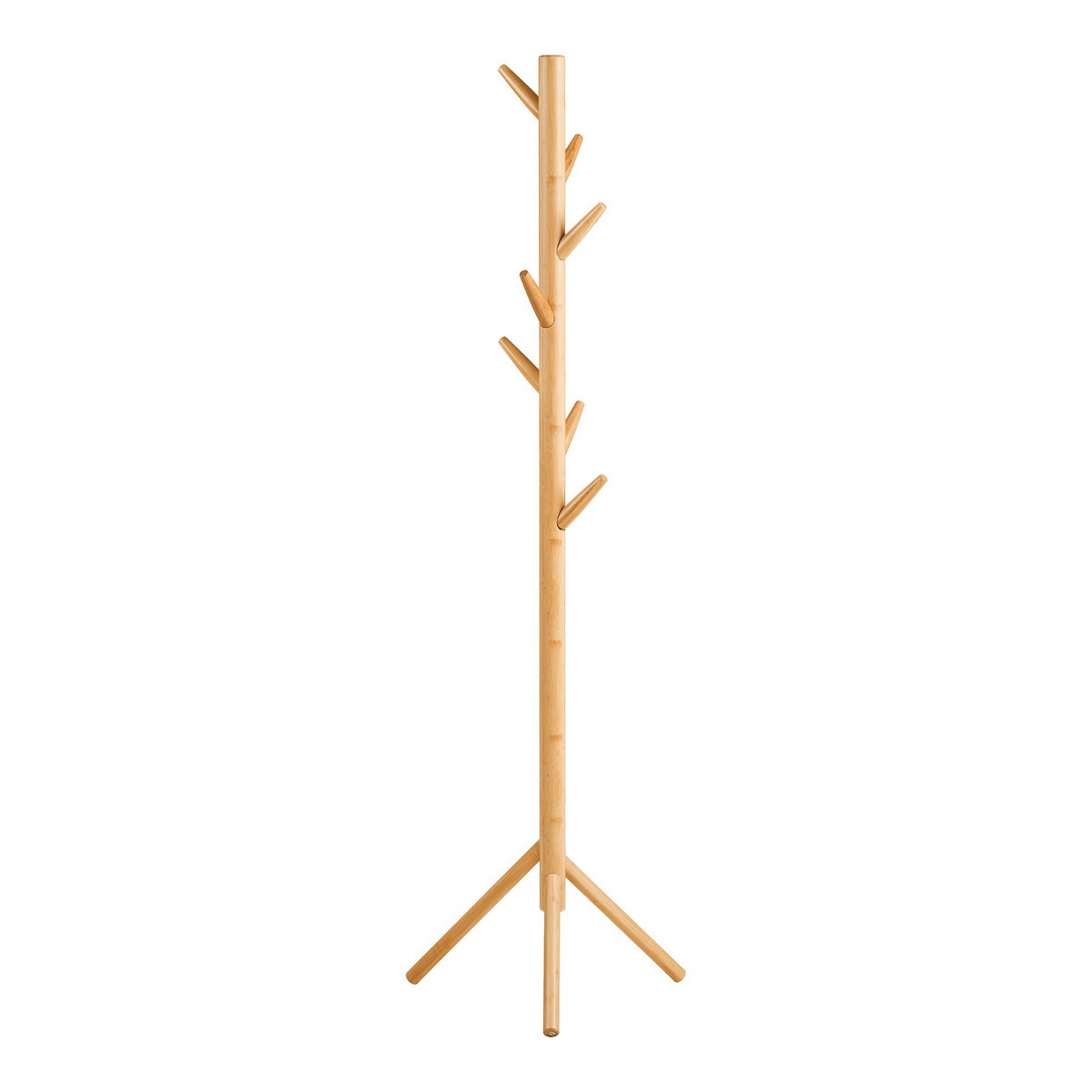 Appendiabiti da Terra Wanaka, Marrone, Bamboo, 50x50x163 cm, Seven Design