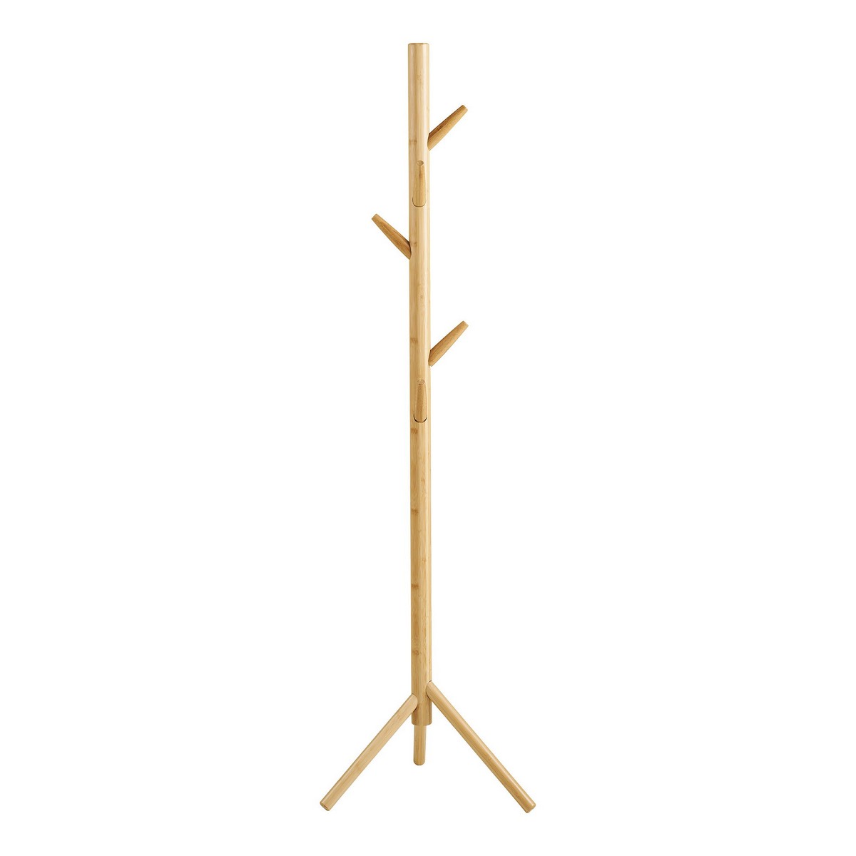 Appendiabiti da Terra Wanaka, Marrone, Bamboo, 50x50x163 cm, Seven Design